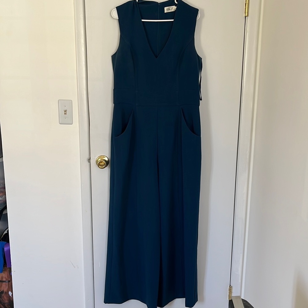 Eliza J Dark Teal Jumpsuit